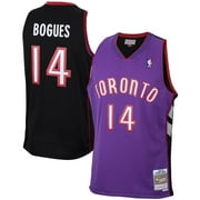 Men's Mitchell \u0026 Ness Muggsy Bogues Purple Toronto Raptors 1999/00 Hardwood Classics Swingman Jersey